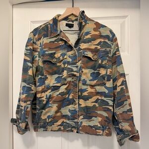 Topshop Multicolor Camouflage Jacket